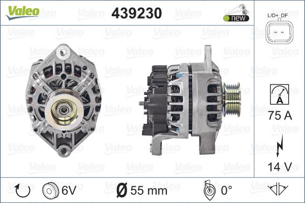 Valeo 439230 - Laturi inparts.fi