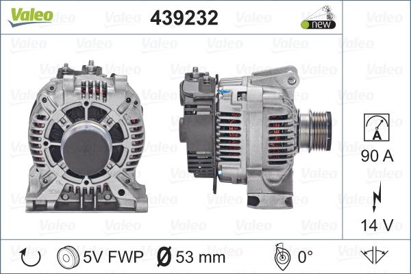 Valeo 439232 - Laturi inparts.fi