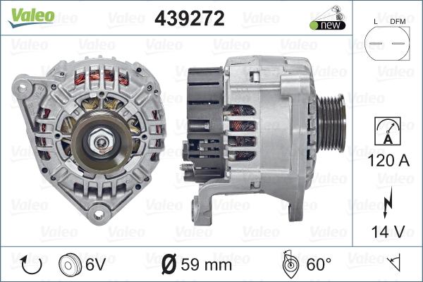 Valeo 439272 - Laturi inparts.fi