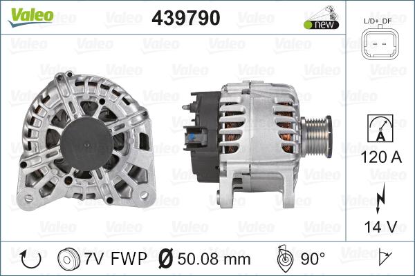 Valeo 439790 - Laturi inparts.fi