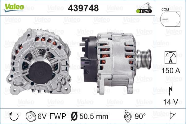 Valeo 439748 - Laturi inparts.fi