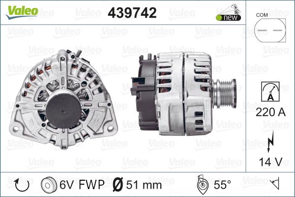 Valeo 439742 - Laturi inparts.fi