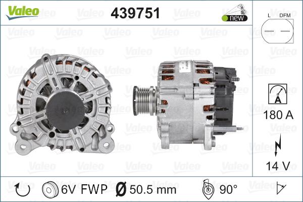 Valeo 439751 - Laturi inparts.fi