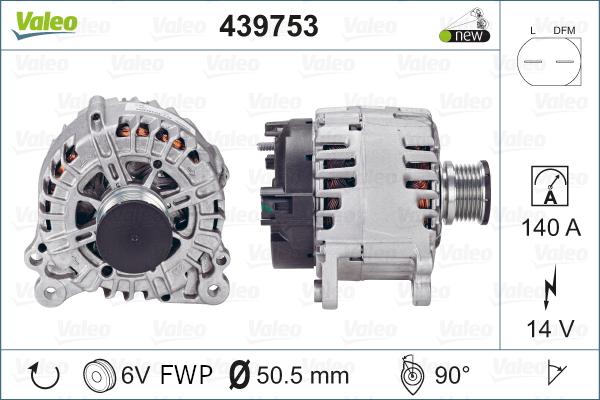 Valeo 439753 - Laturi inparts.fi