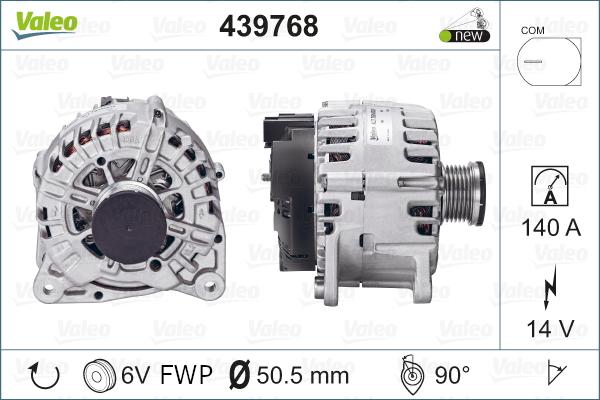 Valeo 439768 - Laturi inparts.fi