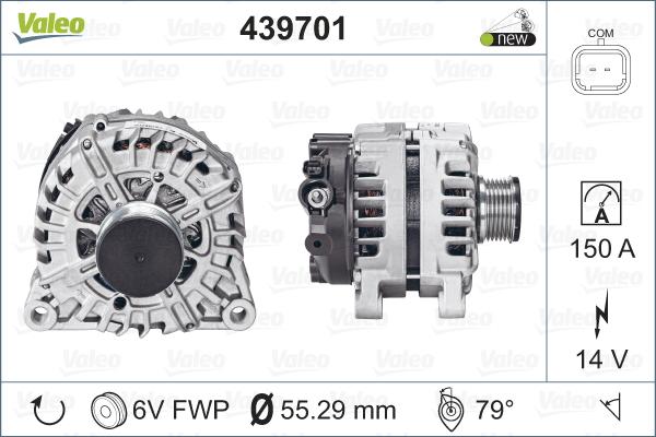 Valeo 439701 - Laturi inparts.fi