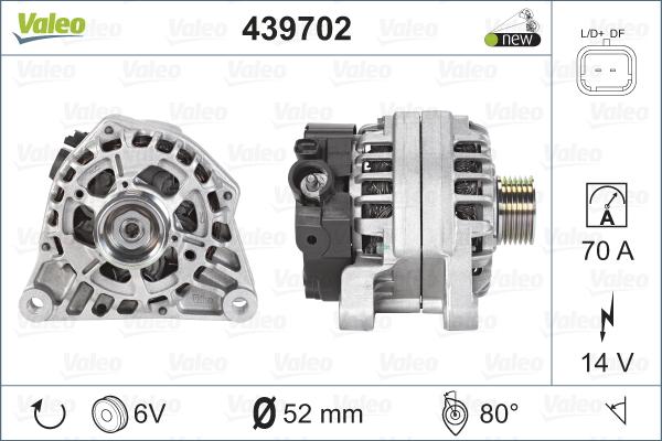 Valeo 439702 - Laturi inparts.fi