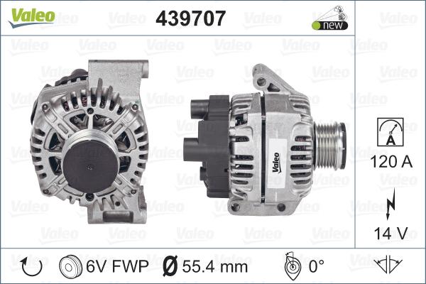 Valeo 439707 - Laturi inparts.fi