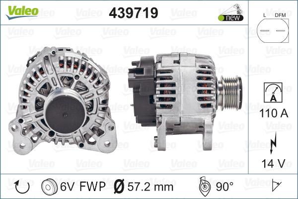 Valeo 439719 - Laturi inparts.fi