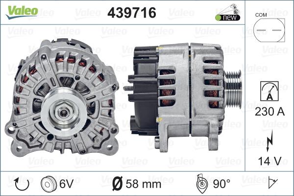 Valeo 439716 - Laturi inparts.fi