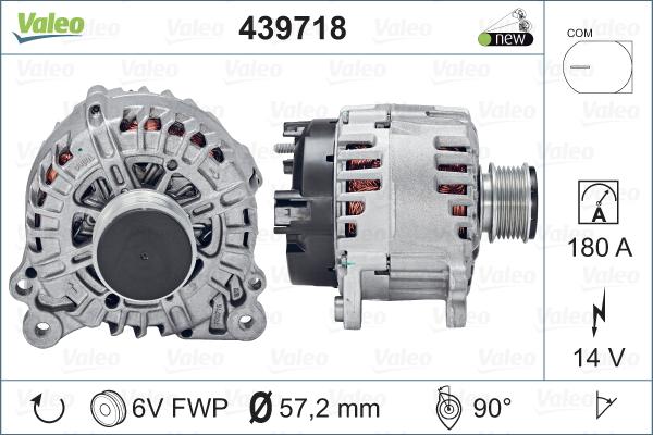 Valeo 439718 - Laturi inparts.fi