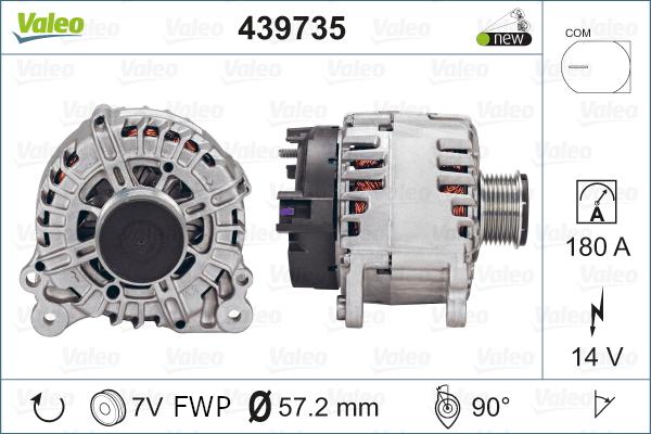 Valeo 439735 - Laturi inparts.fi