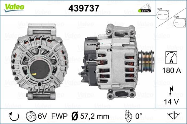 Valeo 439737 - Laturi inparts.fi