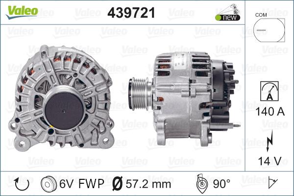 Valeo 439721 - Laturi inparts.fi