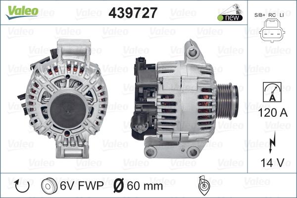 Valeo 439727 - Laturi inparts.fi