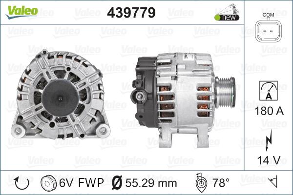 Valeo 439779 - Laturi inparts.fi