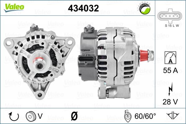 Valeo 434032 - Laturi inparts.fi