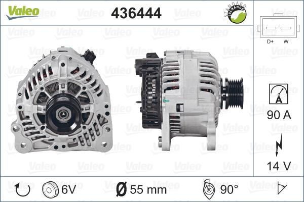 Valeo 436444 - Laturi inparts.fi