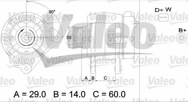 Valeo 436445 - Laturi inparts.fi