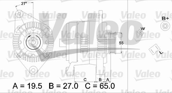 Valeo 436447 - Laturi inparts.fi