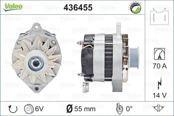 Valeo 436455 - Laturi inparts.fi