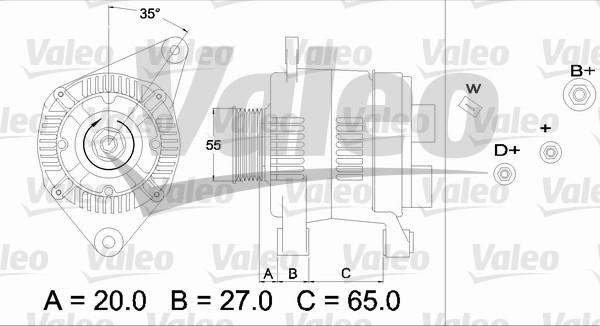 Valeo 436465 - Laturi inparts.fi