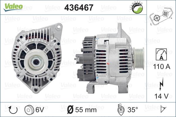 Valeo 436467 - Laturi inparts.fi