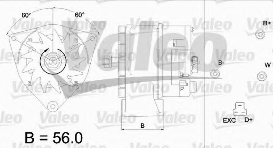 Valeo 436 419 - Laturi inparts.fi