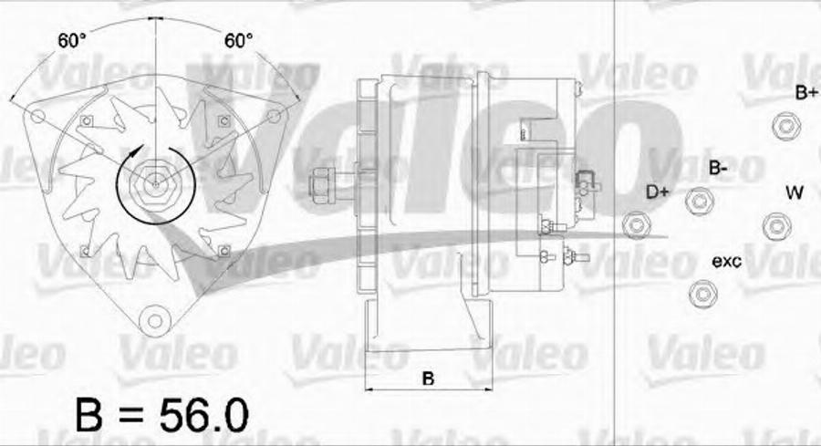 Valeo 436 414 - Laturi inparts.fi