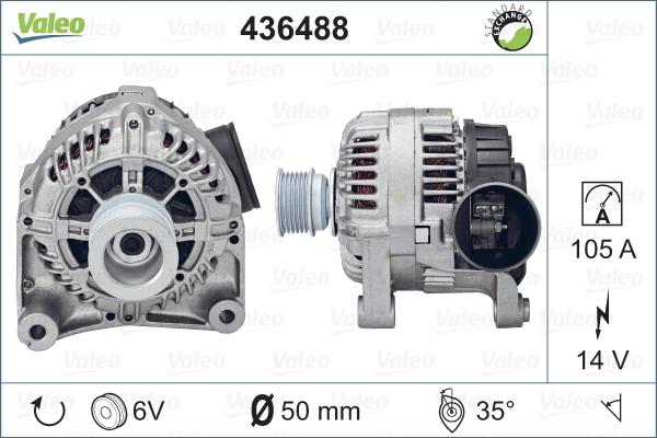 Valeo 436488 - Laturi inparts.fi