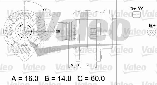 Valeo 436483 - Laturi inparts.fi