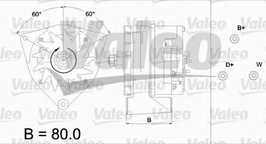 Valeo 436 423 - Laturi inparts.fi