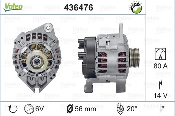 Valeo 436476 - Laturi inparts.fi