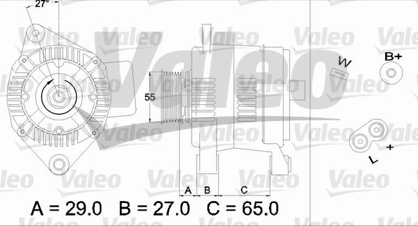 Valeo 436470 - Laturi inparts.fi