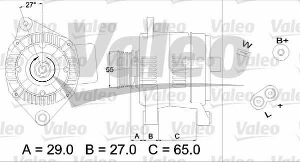 Valeo 436471 - Laturi inparts.fi