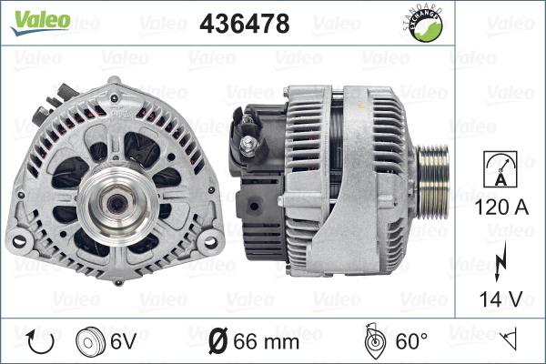 Valeo 436478 - Laturi inparts.fi