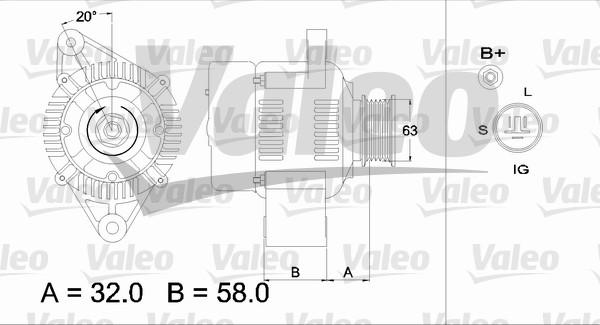 Valeo 436541 - Laturi inparts.fi