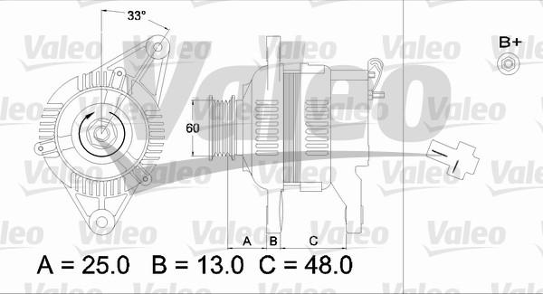 Valeo 436543 - Laturi inparts.fi