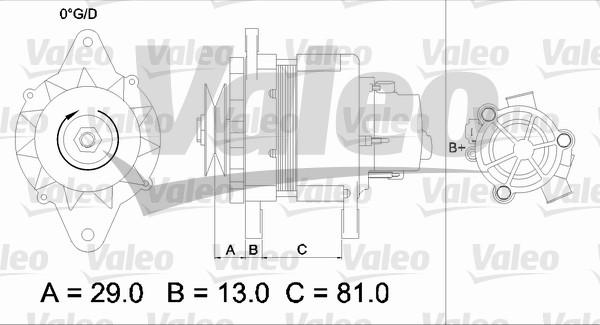 Valeo 436550 - Laturi inparts.fi