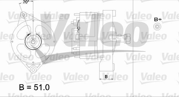 Valeo 436567 - Laturi inparts.fi