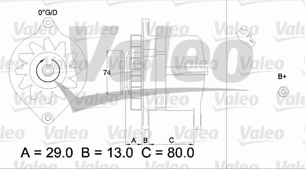 Valeo 436506 - Laturi inparts.fi