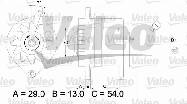 Valeo 436501 - Laturi inparts.fi