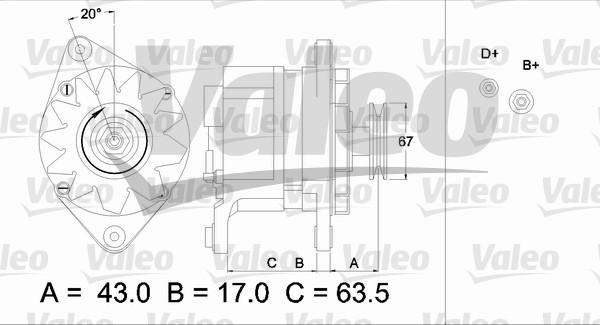 Valeo 436587 - Laturi inparts.fi