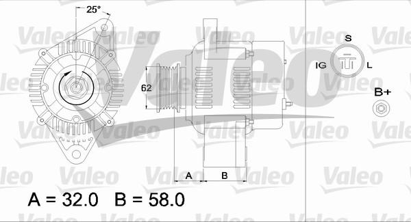 Valeo 436536 - Laturi inparts.fi