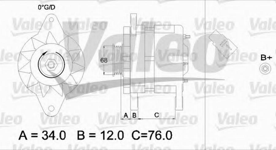 Valeo 436533 - Laturi inparts.fi