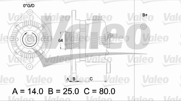 Valeo 436529 - Laturi inparts.fi