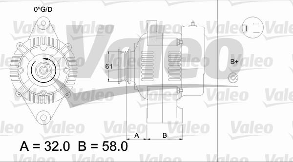 Valeo 436521 - Laturi inparts.fi