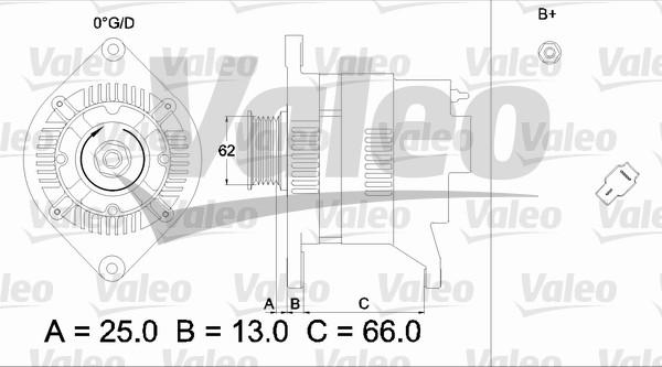 Valeo 436528 - Laturi inparts.fi