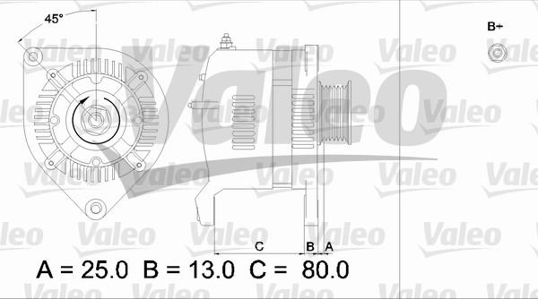 Valeo 436527 - Laturi inparts.fi