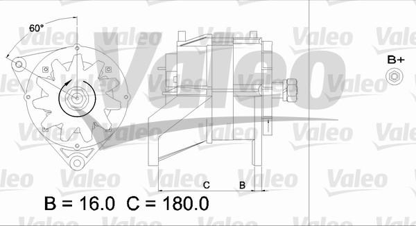 Valeo 436570 - Laturi inparts.fi